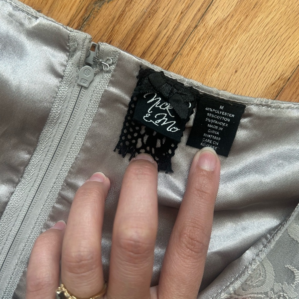 Nick & Mo Silver Paisley Dress - Picture 5 of 8